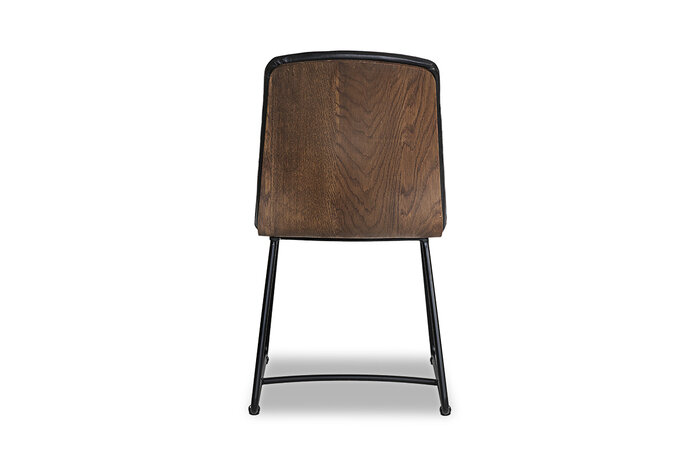 Echtleder Stuhl in einem modernen Design gefertigt.