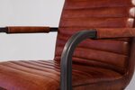 Detailansicht: Sitzschale Leder Armlehnstuhl