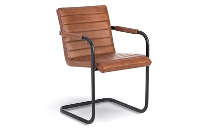 Freischwinger Stuhl aus Echtleder Modell 3B Freischwinger Stuhl aus Echtleder Modell 3B