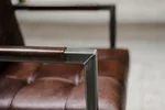 Detailansicht Industriedesign Sessel Echtleder