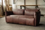 Echt Leder Sofa mit Armlehnen Vasa - in verschiedenen Lederoberflächen erhältlich