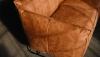 Echtledersofa mit der Lederoberfläche Bonanza Tan