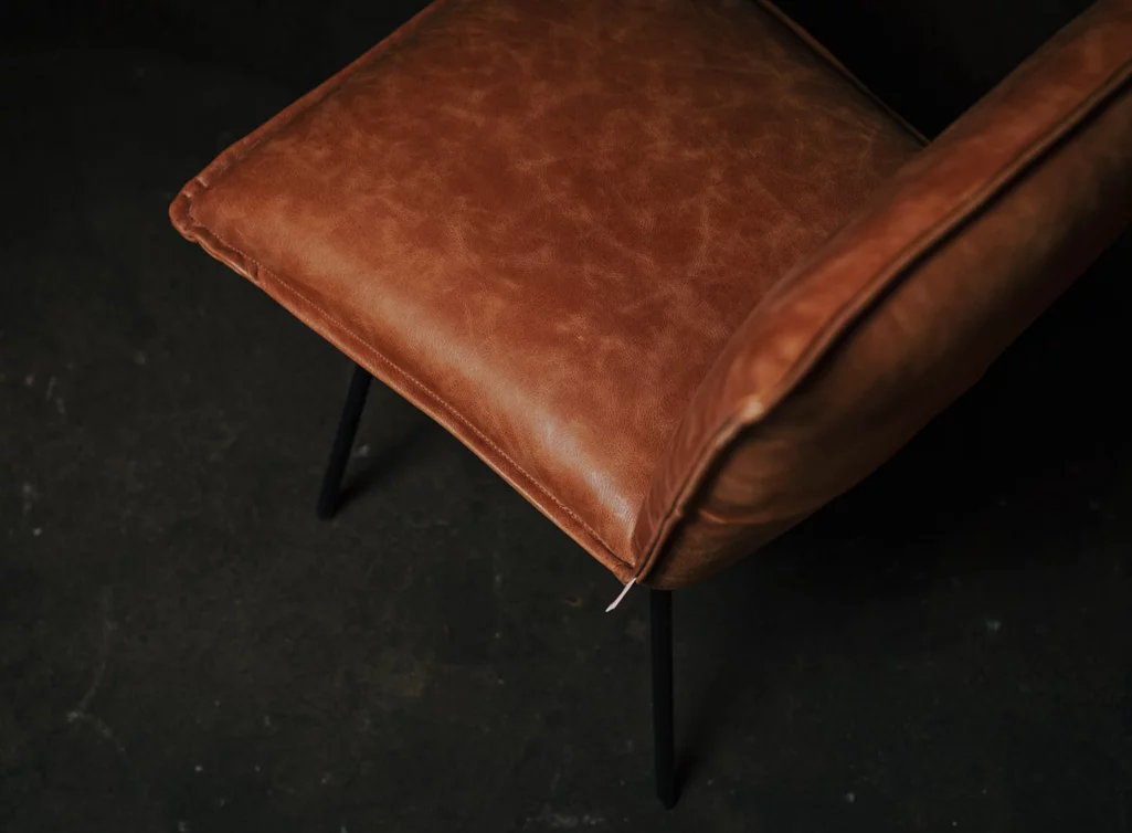 Lederstuhl mit Lehne in der Lederoberfläche Bonanza Tan - Sanne Swivel Lederstuhl mit Lehne in der Lederoberfläche Bonanza Tan - Sanne Swivel