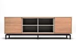 Modernes Sideboard nach Maß Buche mit 2 Türen und 4 Fächern