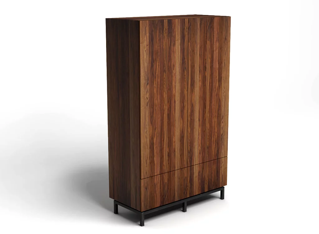 Minimalistisches Vollholz Highboard auf Maß