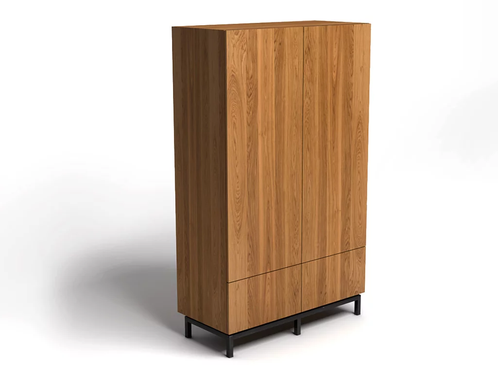 Modernes Highboard in massivem Eichenholz nach Maß Modernes Highboard in massivem Eichenholz nach Maß