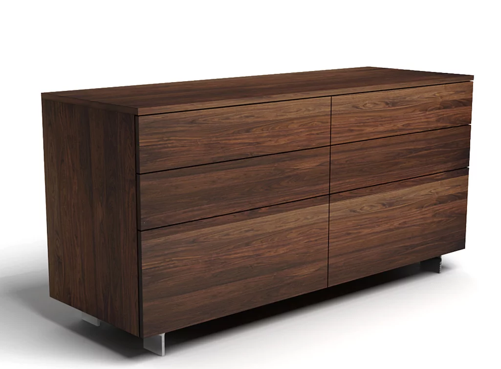 Kommode Nussbaum massiv auf Maß
