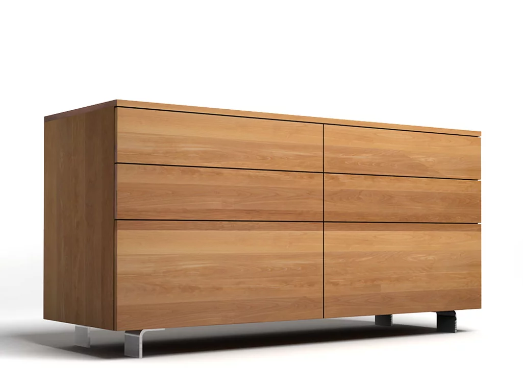 Moderne Massivholz Kommode in Buche