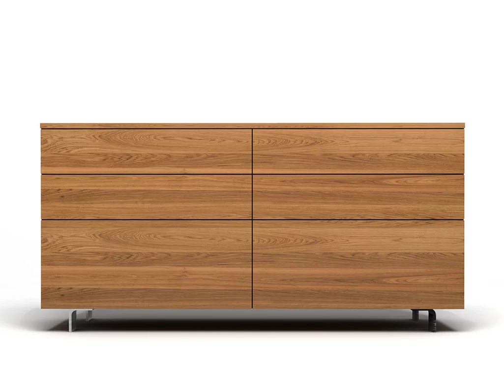 Kommode Eiche modern 6 Schubladen