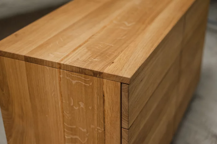 Kommode Eiche modern 6 Schubladen Detail Korpus