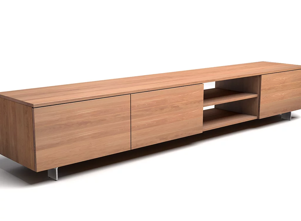 Massivholz TV-Board auf Maß aus Buchenholz Massivholz TV-Board auf Maß aus Buchenholz