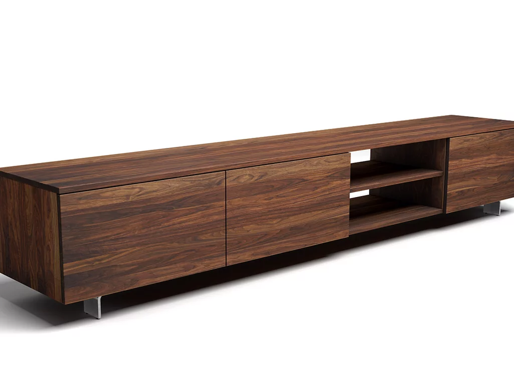 TV-Lowboard aus Massivholz Nussbaum TV-Lowboard aus Massivholz Nussbaum