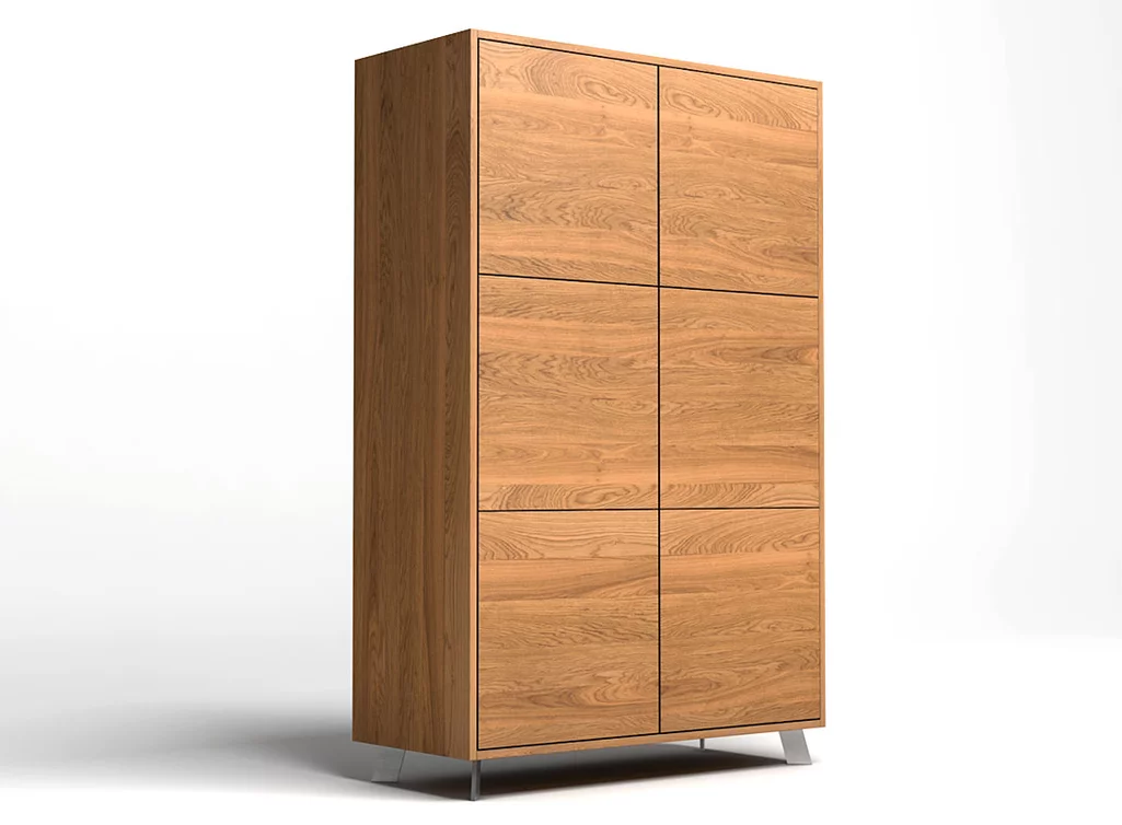 Massivholz Highboard in Maßfertigung aus Eichenholz