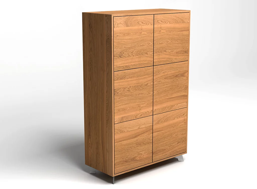 Highboard aus Eiche massiv auf Maß gefertigt