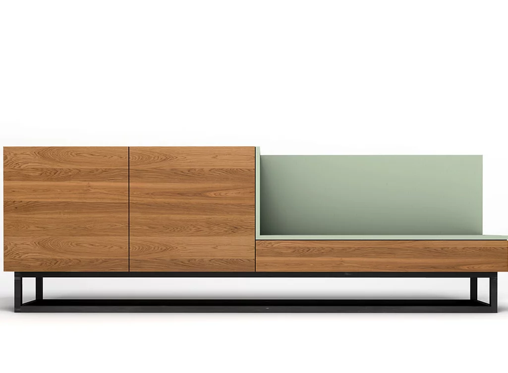 TV Lowboard Eiche massiv nach Maß