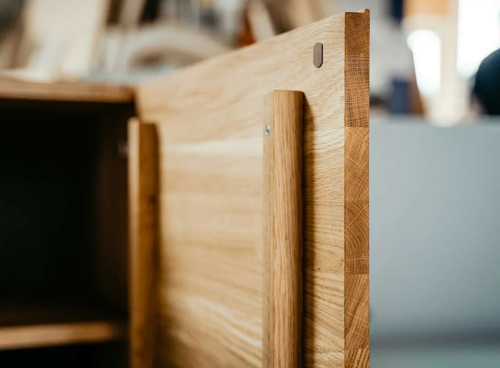 Detail Massivholzfront