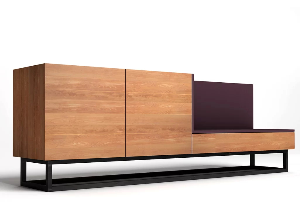 Modernes Holz TV Sideboard nach Maß Modernes Holz TV Sideboard nach Maß