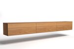 Holz-Board mit drei Schubladen zur Wandbefestigung