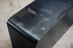 Modernes Stahl Sideboard Detailansicht Stahloberfläche