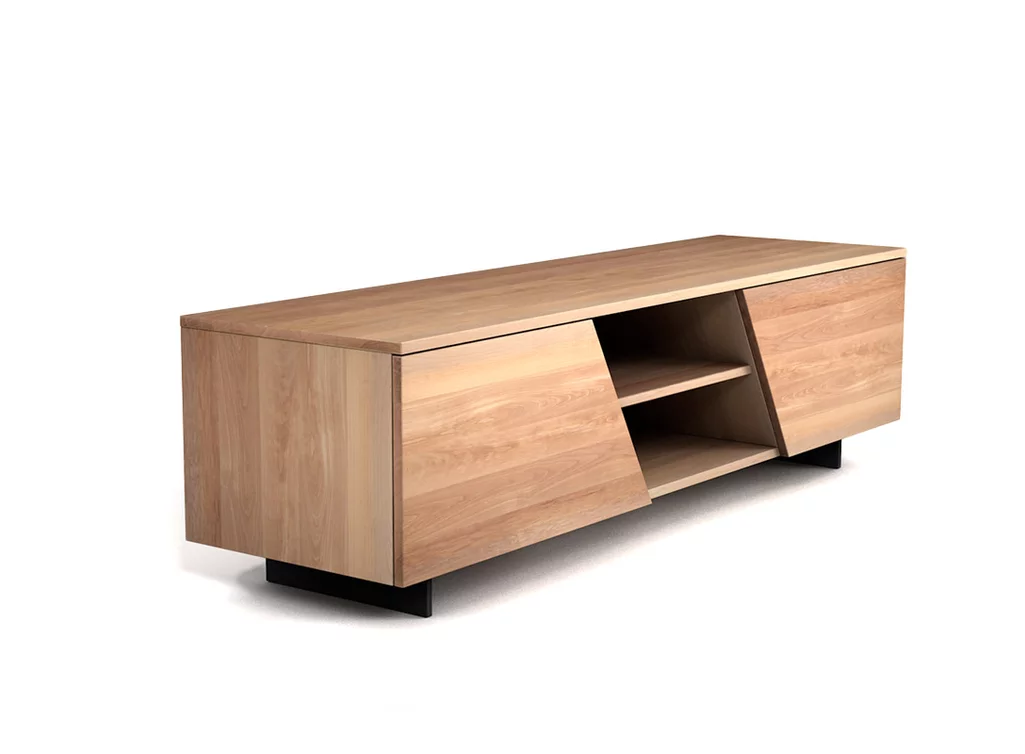 Lowboard nach Maß aus Buchenholz astfrei in einem modernen Design.