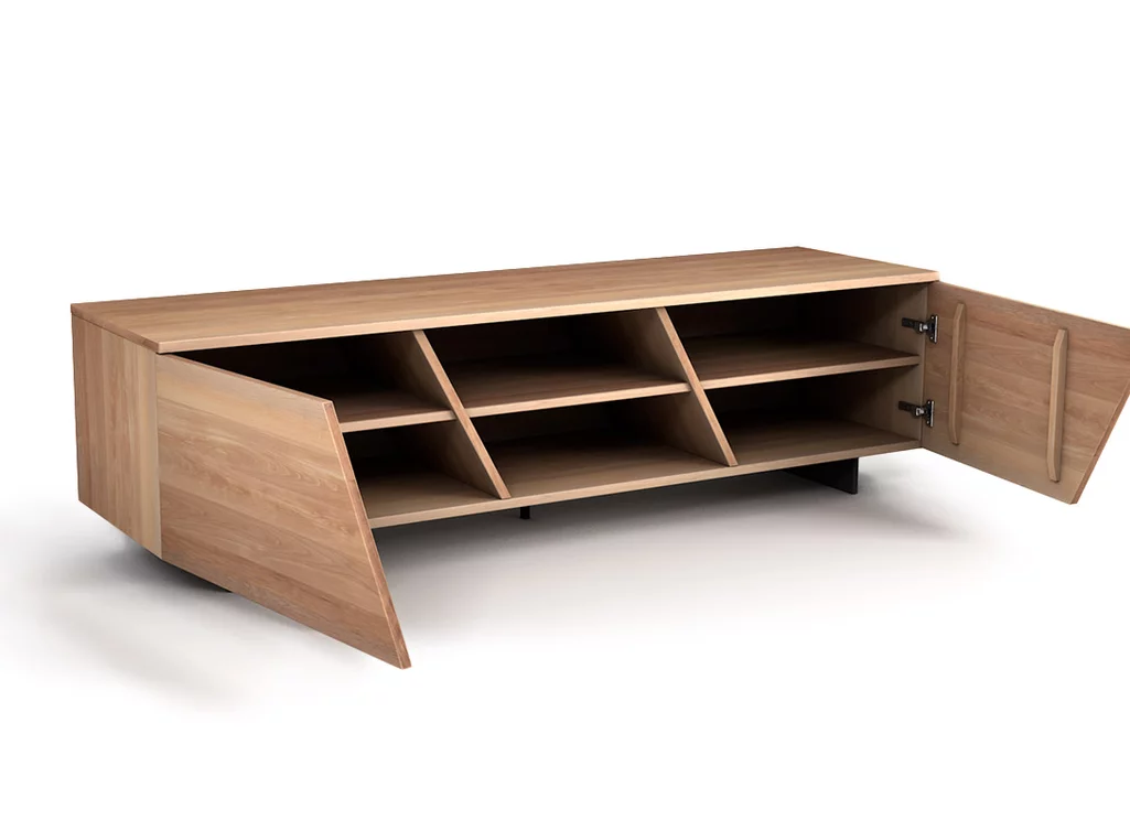 TV-Board nach Maß in moderner Ausführung mit 2 Türen.