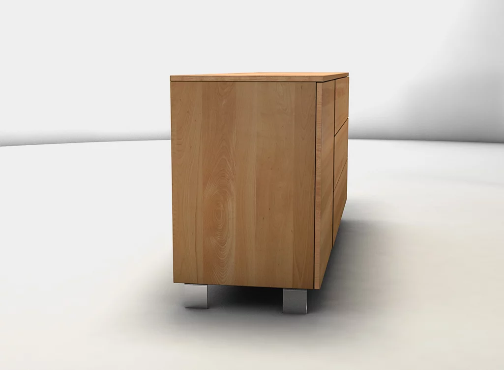 Sideboard aus massivem Buchenholz in verschiedenen Oberflächen erhältlich Sideboard aus massivem Buchenholz in verschiedenen Oberflächen erhältlich