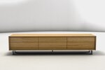 TV-Lowboard Eiche mit drei Schubladen nach deinen Maßen gefertigt