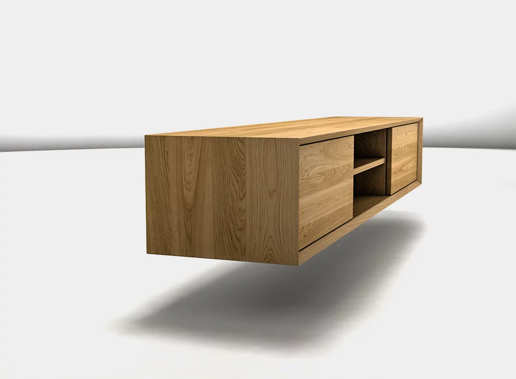 Lowboard Eiche hängend nach deinen Maßen gefertigt