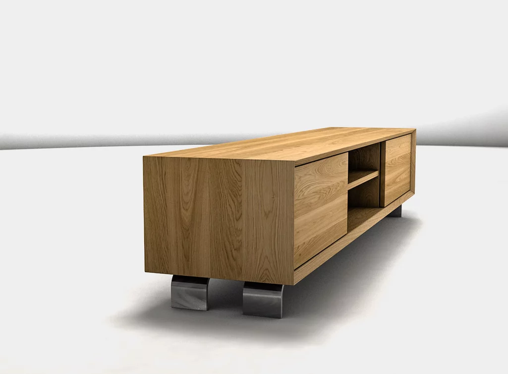 Eiche Lowboard aus massivem Echtholz nach deinen Maßen gefertigt