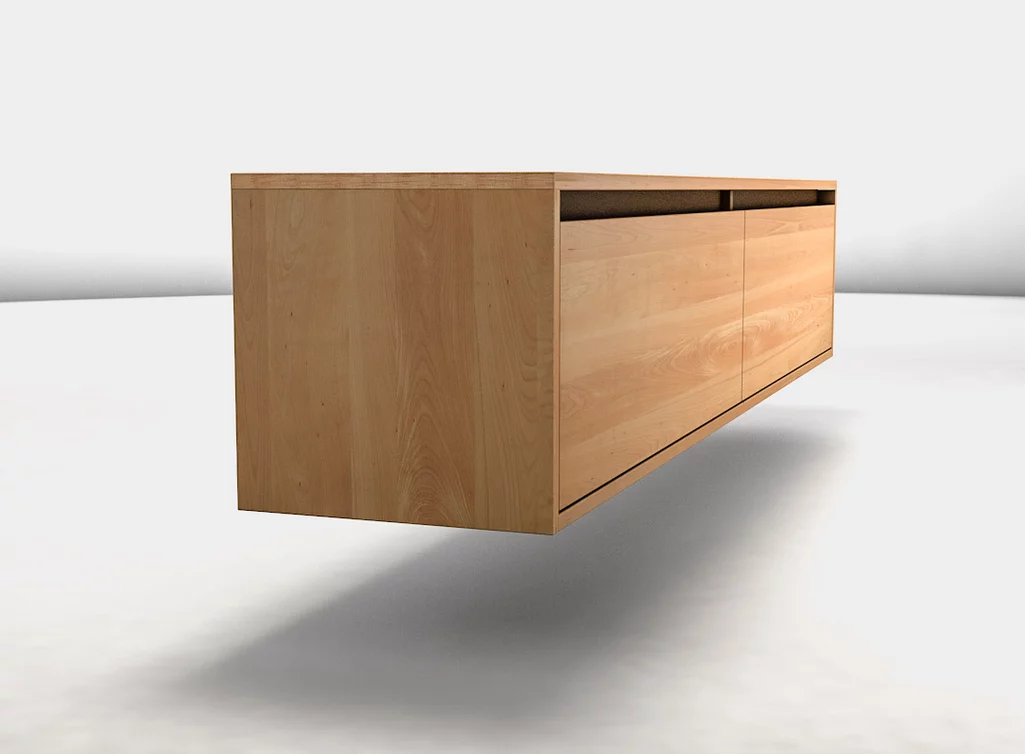 Holz Lowboard aus echtem Buchenholz gefertigt mit Griffen nach deiner Wahl