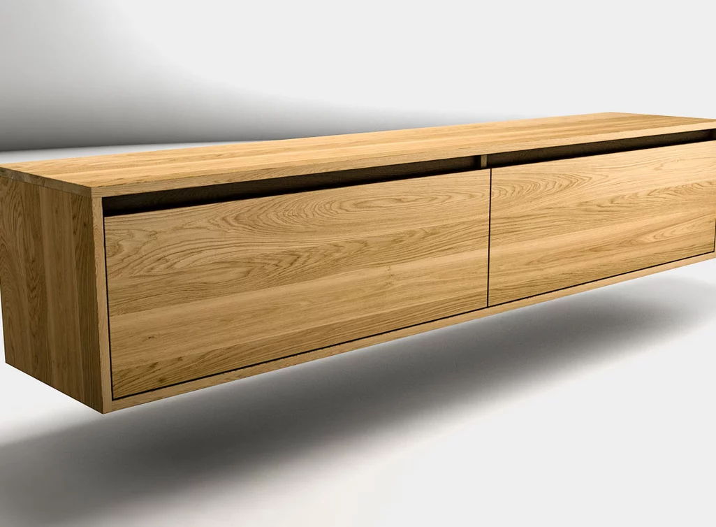 Eichenholz Lowboard nach Maß gefertigt mit verschiedenen Oberflächen