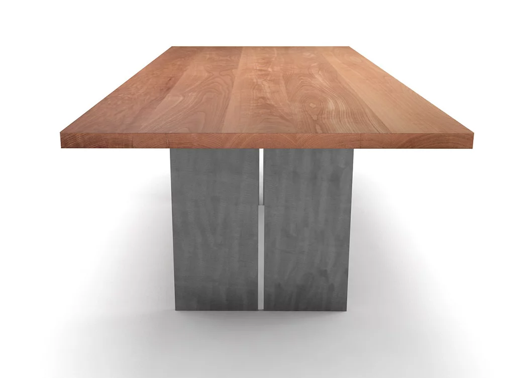 Buche Esstisch Ansicht Stirnkante