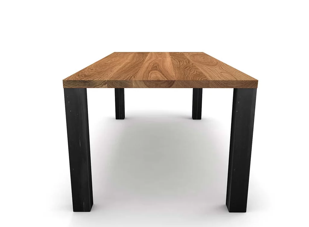 Stahlfuß Esstisch Eiche nach Maß