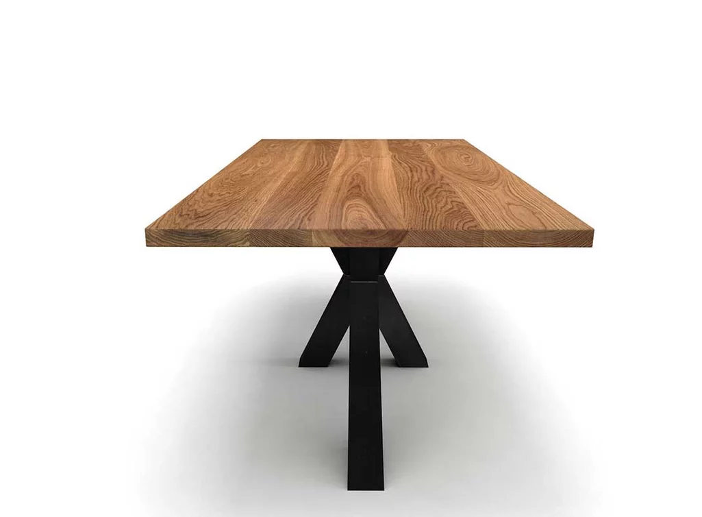 Echtholz Esstisch Eiche massiv nach Maß Echtholz Esstisch Eiche massiv nach Maß