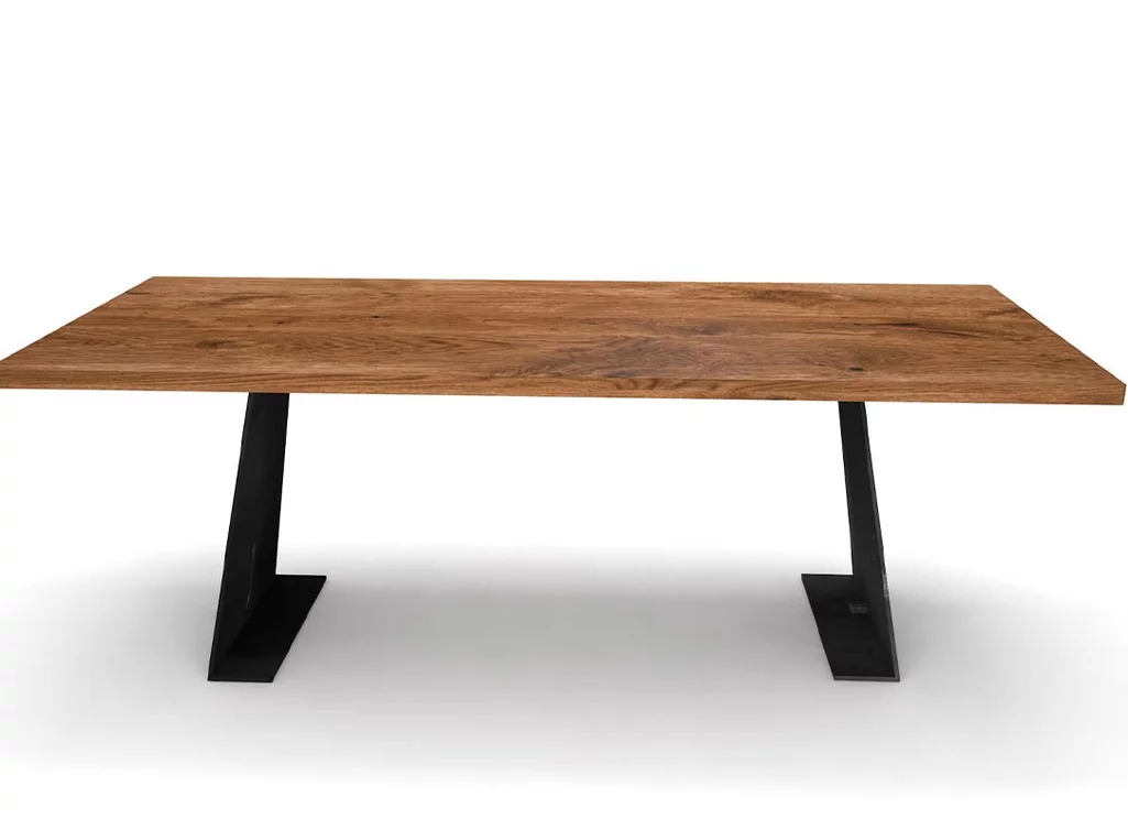 Eiche Designer Esstisch nach Maß - Wangenesstisch