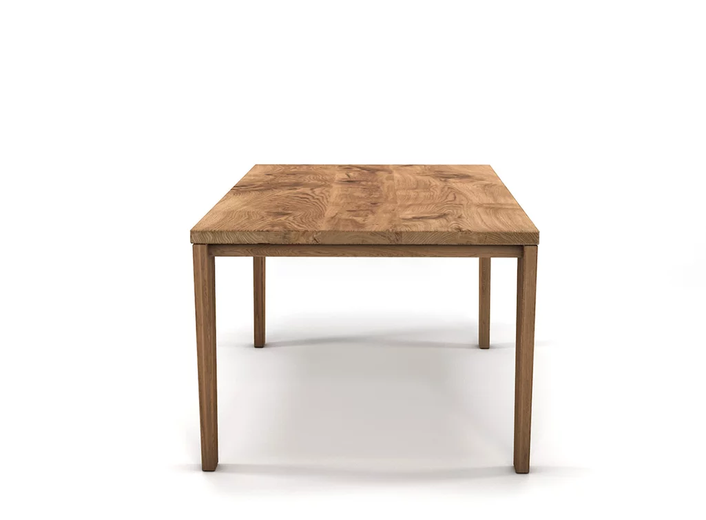 Eiche Esstisch vollmassiv mit Untergestell in Holz selbsttragend Eiche Esstisch vollmassiv mit Untergestell in Holz selbsttragend