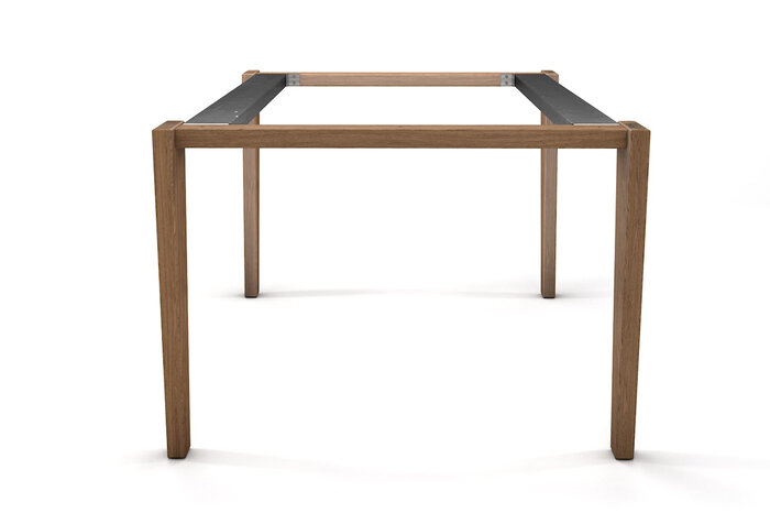 Tischuntergestell Massivholz nach Maß in selbsttragender Bauweise