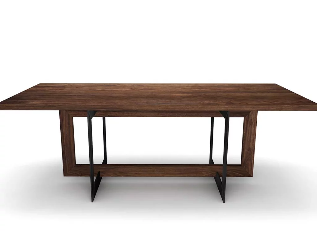 Esstisch Nussbaum in Maßfertigung astfreie Premium-Qualität