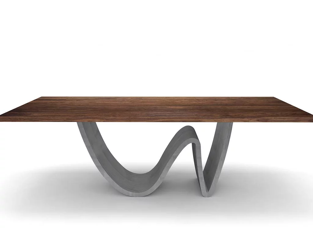 Massivholz Esstisch Nussbaum Wave nach Maß