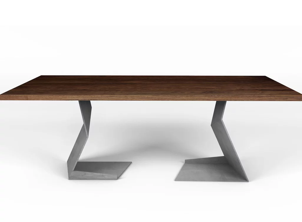 Nussbaumesstsich mit futuristischem Design Nussbaumesstsich mit futuristischem Design
