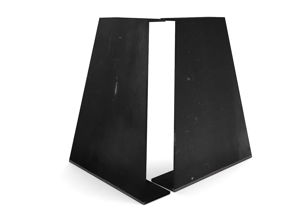 Stahl Tischwangen konisch geschweißt und auf Maß gefertigt