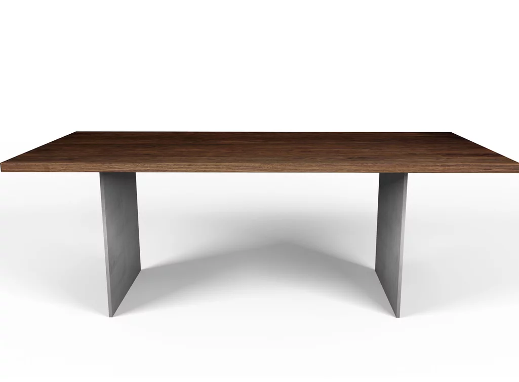 Massivholz Esstisch aus astfreiem Nussbaum nach Maß