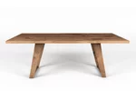 Moderner Eiche Esstisch mit Holz Tischkufen