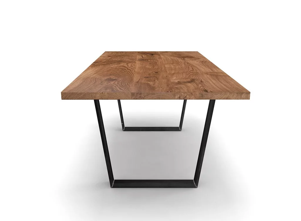 Stahlkufenesstisch modern in Maßfertigung