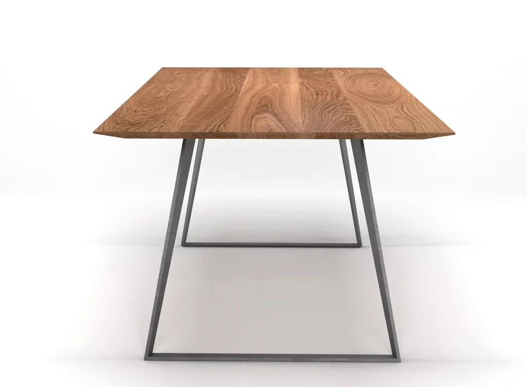 Minimal Design Tisch modern mit Stahlkufen Minimal Design Tisch modern mit Stahlkufen