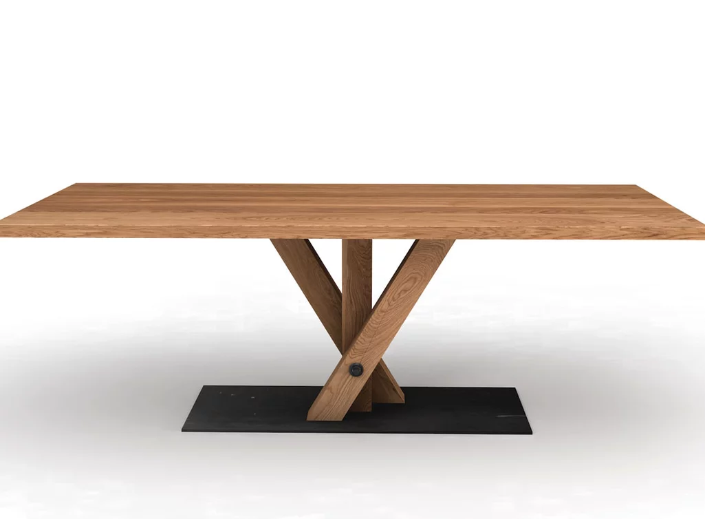 Echtholz Esstisch auf Maß Eiche