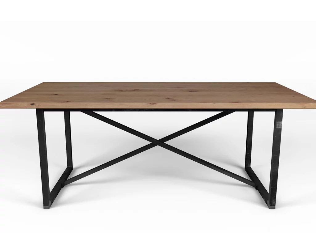 Bucheesstisch nach Maß mit Rahmengestell