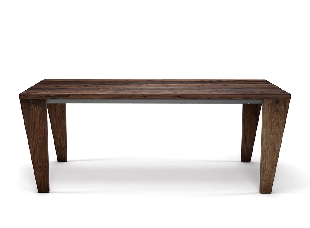 Moderner Nussbaumtisch nach Maß vollmassiv