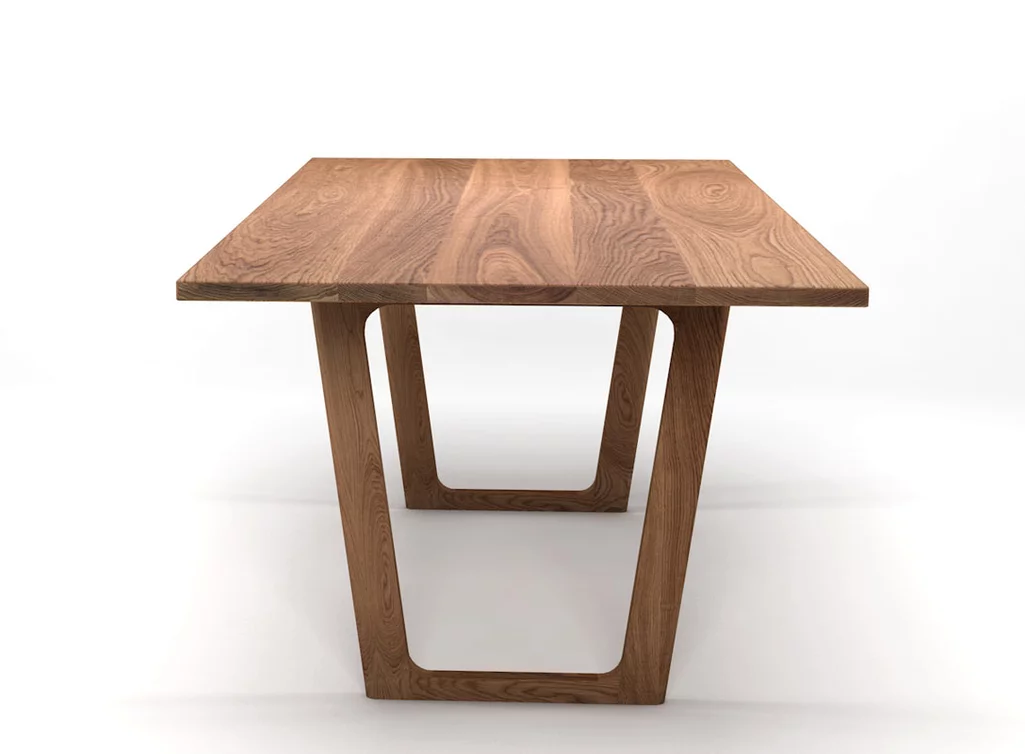 Moderner Esstisch massiv aus Eiche gefertigt