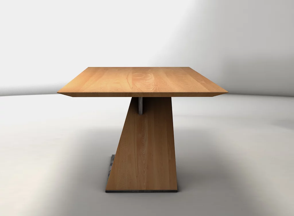 Massivtisch aus Buche mit schweizer Kante Massivtisch aus Buche mit schweizer Kante